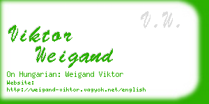 viktor weigand business card